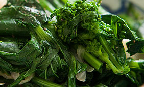 Broccoli Rabe with Caramelized Onions